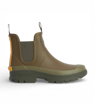 Barbour para hombre. MRF0028 Botas de agua Nimbus verde (41), Plano, Ninguno, Casual