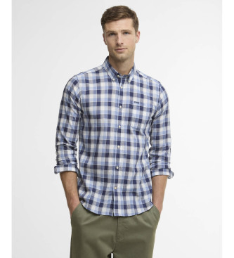 Barbour para hombre. MSH5717 Camisa Harwood azul (M), Casual, Algodón, Manga larga
