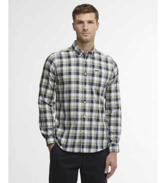 Barbour para hombre. MSH5717 Camisa Harwood verde (M), Casual, Algodón, Manga larga