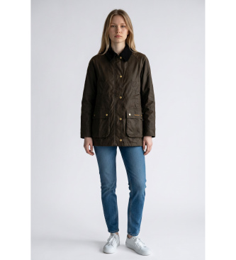 Barbour Chaqueta Acorn Wax marrón oliva