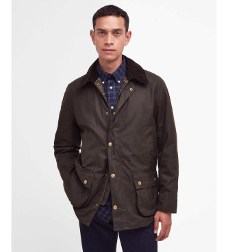 Barbour para hombre. MWX0339 Chaqueta Ashby Waxed marrón (M), Casual, Poliéster