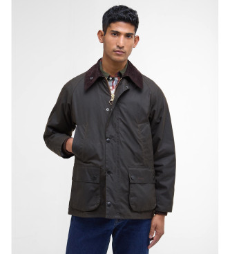 Barbour para hombre. MWX0010 Chaqueta Classic Bedale Encerada marrón (44), Casual, Verde, Algodón