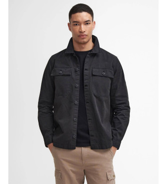 Barbour international para hombre. MOS0390 Camisa Arlo negro (M), Casual, Algodón, Manga larga