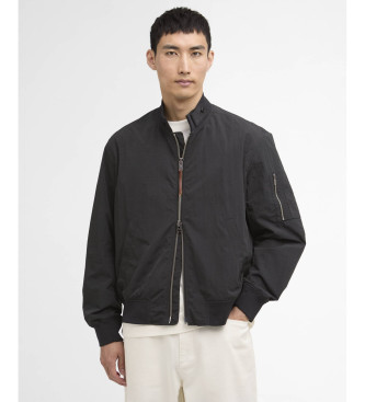 Barbour Internacional para hombre. MCA1103 Chaqueta Fenton negro (XL), Casual, Poliamida