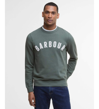 Barbour para hombre. MOL0101 Sudadera con el logotipo de Prep verde (XL), Casual, Algodón