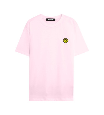 Barrow Unisex. F5BWUATH059 Camiseta Iconic Rosa (L), Casual, AlgodóN, Manga Corta-image