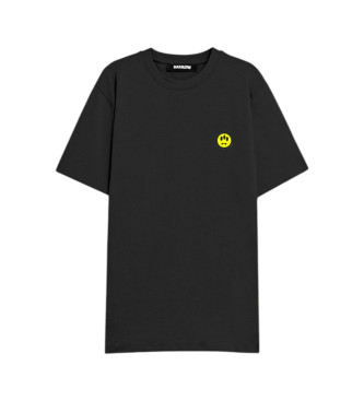 Barrow Unisex. S5BWUATH087 Camiseta Lisa Negro (L), Casual, AlgodóN, Manga Corta