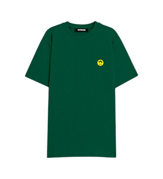 Barrow unisex. S5BWUATH087 T-shirt Lisa verde (XL), Casual, Algodão, Manga curta