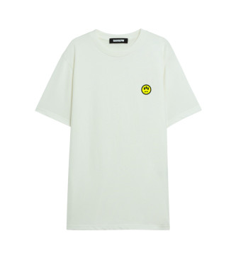 Barrow Unisex. S5BWUATH087 Camiseta Lisa Blanco (Xl), Casual, AlgodóN, Manga Corta