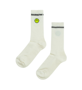 Barrow unisex. S5BWUASO094 Calcetines Smile blanco (OSFA), Homewear, Algodón