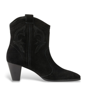 BA&SH para mujer. 2E25NCAS Botas New Casey de piel negro (37), 3 a 5cm, Ninguno, Casual