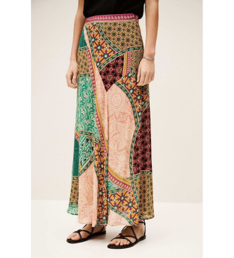 BA&SH para mulher. 1E25FANC Saia de fantasia multicolorida (34), Casual, Viscoso