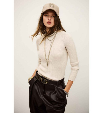 BA&SH para mujer. 1H25BANN Jersey Banni beige (34), Casual, Lana, Manga larga