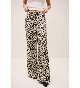 BA&SH para mujer. 1E26PLYD Pantalón Plyde estampado (34), Casual, Animal print, Viscosa