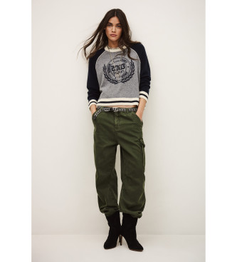 BA&SH para mujer. 1E26COLL Sudadera Collette marino (38), Casual, Cachemir