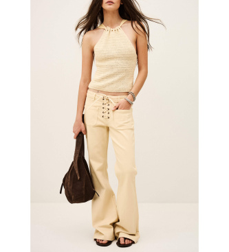 Para mujer. 1E26CEDR Top Cedric (34), Algodón, Sin mangas / Tirantes