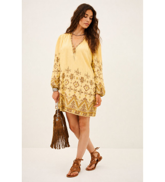 BA&SH 1E26ZOLA Vestido Zola amarillo