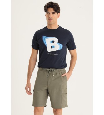 Bendorff para hombre. 810155307 Bermudas Cargo Tiro Medio multibolsillos verde (XL), Casual, Viscosa, Bendorff outlet 2024.