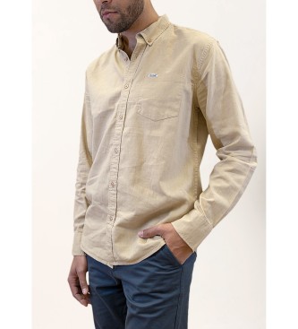 Bendorff para hombre. 840225169 Camisa 134173 beige (S), Casual, Algodón, Manga larga