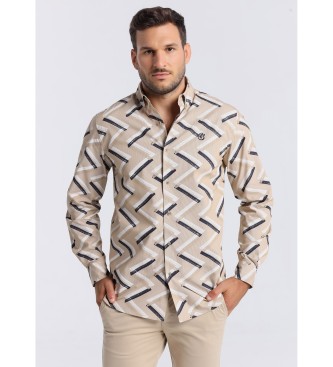 Bendorff para hombre. 840265183 Camiseta de manga corta blanco (XXL), Marrón, Casual, Algodón, Manga larga