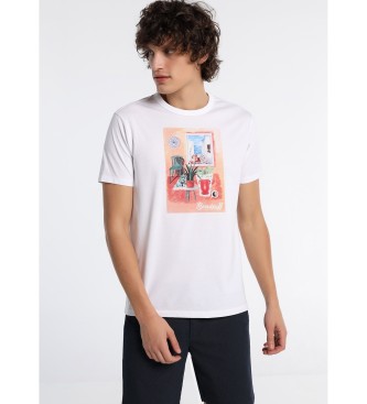 Bendorff para homem. T-shirt de manga curta Grafica branca Bendorff