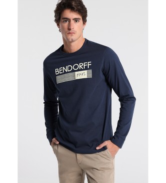 Bendorff para hombre. Camiseta Manga Larga marino Bendorff
