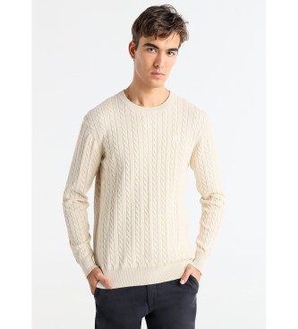 Bendorff para hombre. 870505427 Jersey Canalé Trenzado beige (L), Casual, Algodón, Manga larga