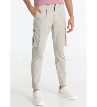 Bendorff para hombre. 803175510 Pantalón cargo gris (32), Casual, Algodón