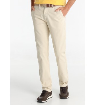 Bendorffvoor mannen. 801015001 Beige chino broek (38), Casual, Katoen