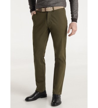 Bendorff para hombre. 801015001 Pantalón chino 8001 verde (44), Casual, Algodón