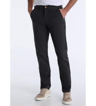 Bendorff para hombre. 801015001 Pantalón Chino Regular Fit granate (46), Casual, Gris, Algodón