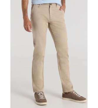 Bendorff para hombre. 803205546 Pantalón chino regular fit beige (38), Casual, Algodón