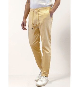 Bendorff para hombre. 803015003 Pantalón 135271 amarillo (28), Casual, Algodón
