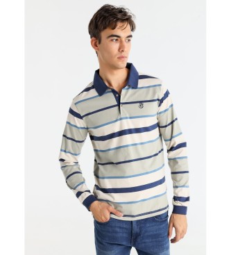 Bendorff para hombre. 830785389 Polo Rayas verde (M), Casual, Algodón, Manga larga