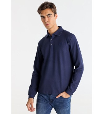 Bendorff para hombre. 830925470 Polo básico en piqué marino (3XL), Casual, Algodón, Manga larga