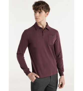 Bendorff para hombre. 830855428 Polo Peach granate (S), Casual, Algodón, Manga larga