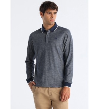 Bendorff für Herren. 831285623 Poloshirt in Kontrastfarbe navy (S), Lässig, Baumwolle, Langarm, Marine