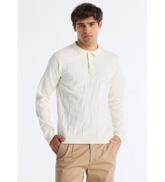 Bendorff für Herren. 831255596 Gestricktes Poloshirt in Beige (L), Lässig, Baumwolle, Langarm