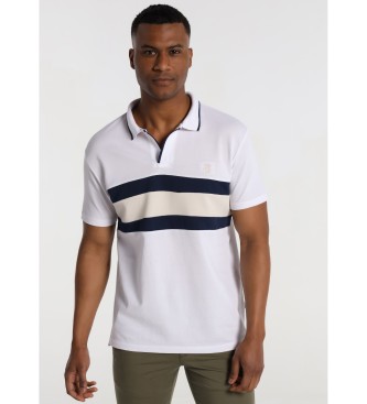 Bendorff para homem. Camisa pólo e riscas horizontais brancas