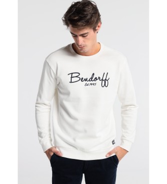 Bendorff para homem. Sweatshirt Box PescoÃ§o branco Bendorff