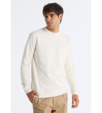 Bendorff para hombre. 860455463 Sudadera Básica Logo blanco roto (XXL), Beige, Casual, Algodón
