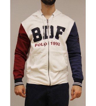 Bendorff para homem. Sweatshirt Tricolor branca Bendorff