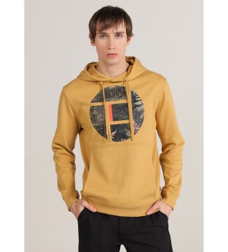 Bendorff para hombre. 860205260 Sudadera grafica con capucha amarillo (3XL), Casual, Algodón, Manga larga