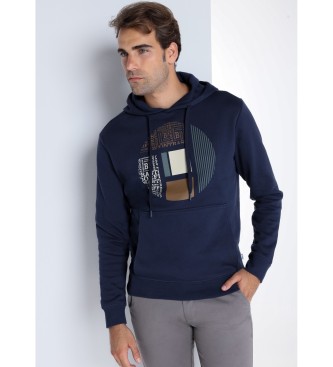 Bendorff para homem. BENDORFF - Sweatshirt gr?fica com capuz azul-mari