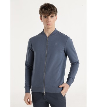 Bendorff para hombre. 860585606 Sudadera Bomber azul (L), Casual, Algodón