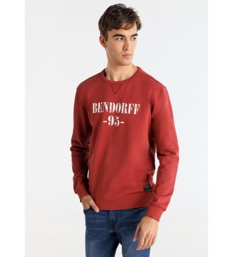 Bendorff para hombre. 860435424 Sudadera 95 rojo (L), Casual, Algodón, Manga larga