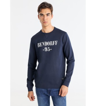Bendorff para hombre. 860435424 Sudadera 95 marino (XXL), Casual, Algodón, Manga larga