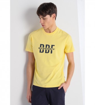 Bendorff para homem. Logotipo da T-shirt 124539 amarelo Bendorff
