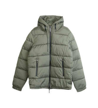 Bikkembergs para hombre. PBMG0445 Abrigo acolchado de Nylon verde (54), Casual