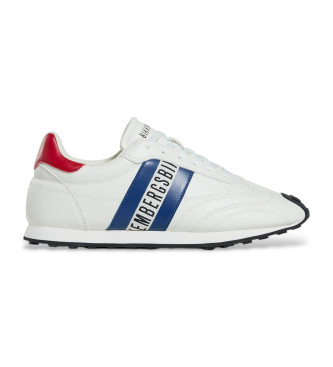 Zapatillas de piel Guti blanco (42), Plano, Cordones, Casual, Bikkembergs outlet 2024.